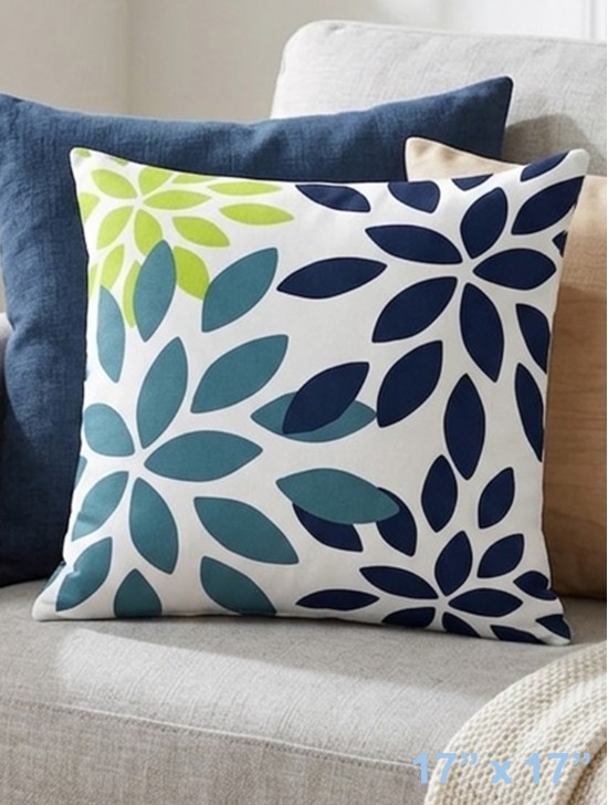 Double Sided Abstract Print Cushion & Filler